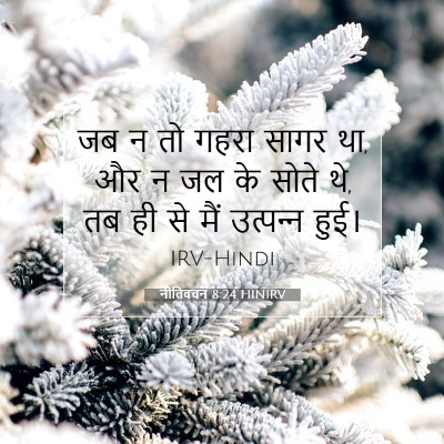 नीतिवचन 8:24 बाइबल आयत की व्याख्या