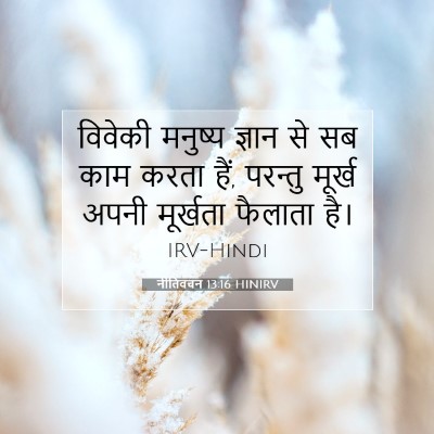 नीतिवचन 13:16 HINIRV बाइबल आयत इमेज