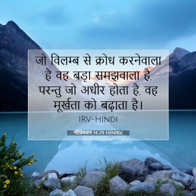 नीतिवचन 14:29 HINIRV बाइबल आयत इमेज