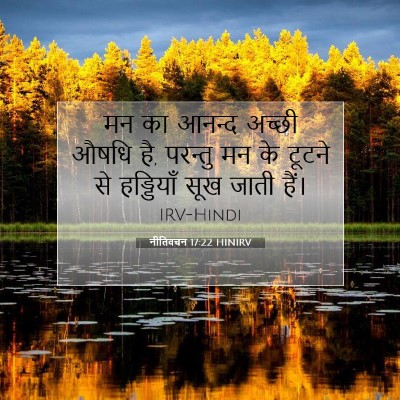 नीतिवचन 17:22 HINIRV बाइबल आयत इमेज