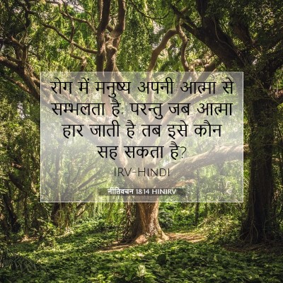नीतिवचन 18:14 HINIRV बाइबल आयत इमेज