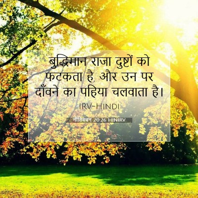 नीतिवचन 20:26 HINIRV बाइबल आयत इमेज