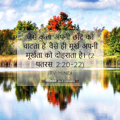 नीतिवचन 26:11 HINIRV बाइबल आयत इमेज