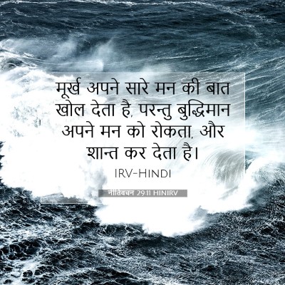 नीतिवचन 29:11 HINIRV बाइबल आयत इमेज