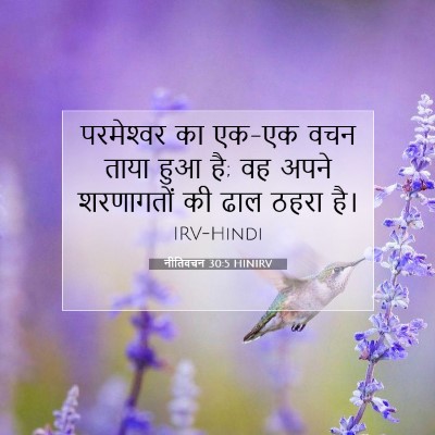 नीतिवचन 30:5 HINIRV बाइबल आयत इमेज