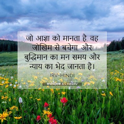 सभोपदेशक 8:5 HINIRV बाइबल आयत इमेज
