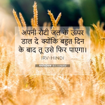 सभोपदेशक 11:1 HINIRV बाइबल आयत इमेज