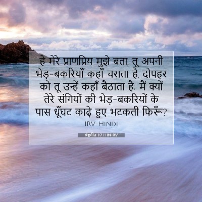 श्रेष्ठगीत 1:7 बाइबल आयत की व्याख्या