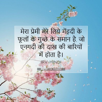 श्रेष्ठगीत 1:14 बाइबल आयत की व्याख्या