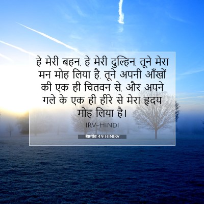 श्रेष्ठगीत 4:9 HINIRV बाइबल आयत इमेज