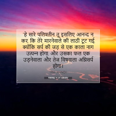 यशायाह 14:29 HINIRV बाइबल आयत इमेज