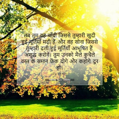 यशायाह 30:22 HINIRV बाइबल आयत इमेज