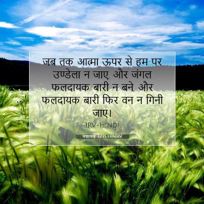 यशायाह 32:15 HINIRV बाइबल आयत इमेज