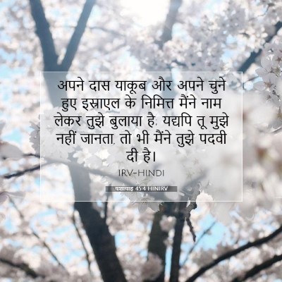 यशायाह 45:4 HINIRV बाइबल आयत इमेज