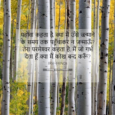 यशायाह 66:9 HINIRV बाइबल आयत इमेज
