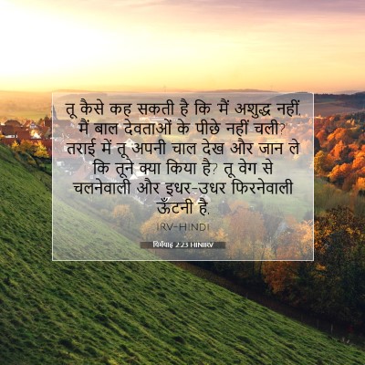 यिर्मयाह 2:23 HINIRV बाइबल आयत इमेज