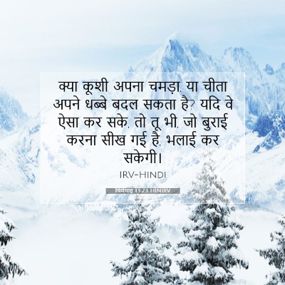 यिर्मयाह 13:23 HINIRV बाइबल आयत इमेज