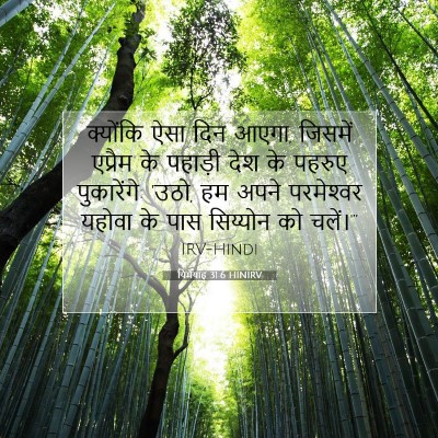 यिर्मयाह 31:6 HINIRV बाइबल आयत इमेज