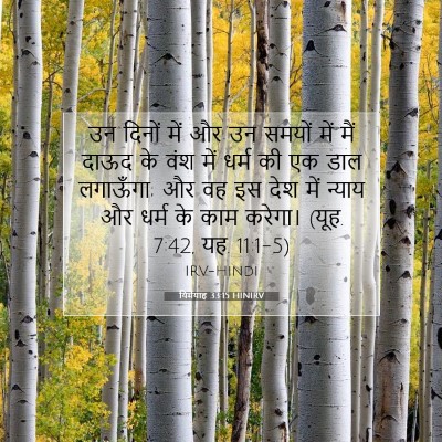 यिर्मयाह 33:15 HINIRV बाइबल आयत इमेज