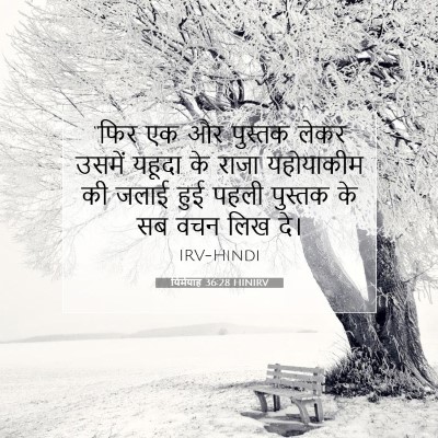 यिर्मयाह 36:28 HINIRV बाइबल आयत इमेज