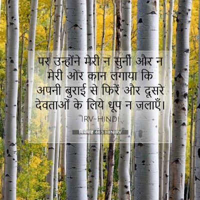 यिर्मयाह 44:5 HINIRV बाइबल आयत इमेज