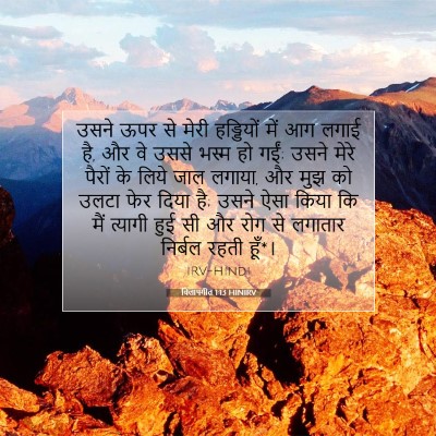 विलापगीत 1:13 बाइबल आयत की व्याख्या