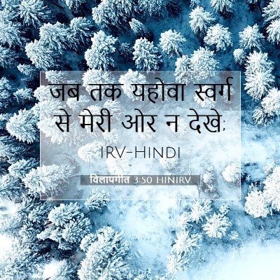 विलापगीत 3:50 HINIRV बाइबल आयत इमेज