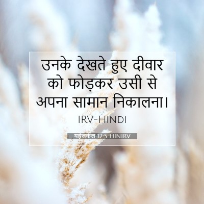 यहेजकेल 12:5 HINIRV बाइबल आयत इमेज
