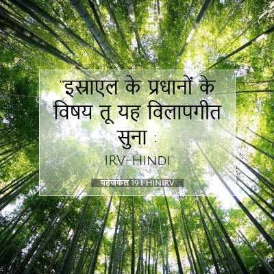 यहेजकेल 19:1 HINIRV बाइबल आयत इमेज