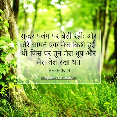 यहेजकेल 23:41 HINIRV बाइबल आयत इमेज