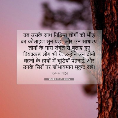 यहेजकेल 23:42 HINIRV बाइबल आयत इमेज