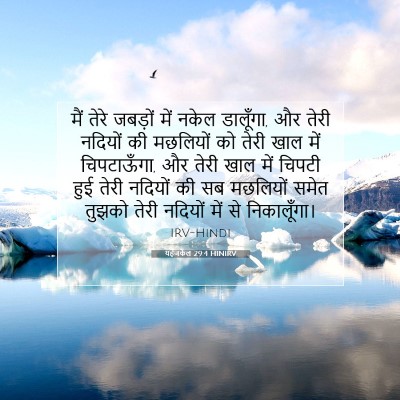 यहेजकेल 29:4 HINIRV बाइबल आयत इमेज