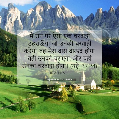 यहेजकेल 34:23 HINIRV बाइबल आयत इमेज