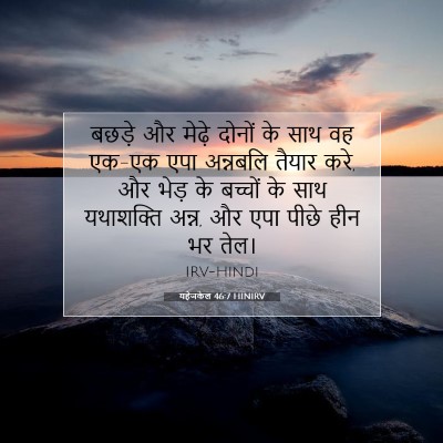 यहेजकेल 46:7 HINIRV बाइबल आयत इमेज