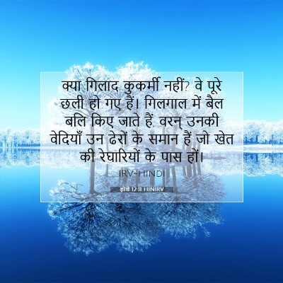 होशे 12:11 HINIRV बाइबल आयत इमेज