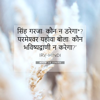 आमोस 3:8 HINIRV बाइबल आयत इमेज