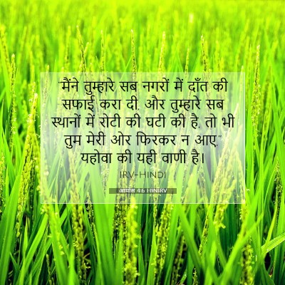 आमोस 4:6 HINIRV बाइबल आयत इमेज