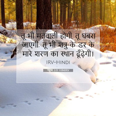 नहूम 3:11 HINIRV बाइबल आयत इमेज