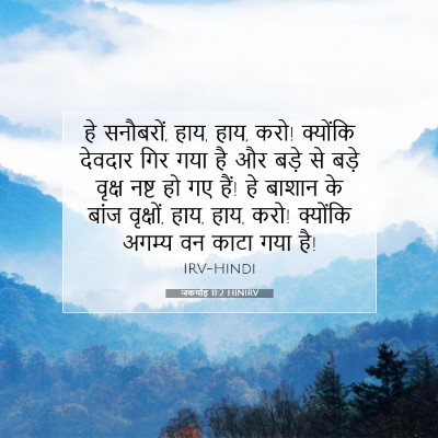 जकर्याह 11:2 HINIRV बाइबल आयत इमेज