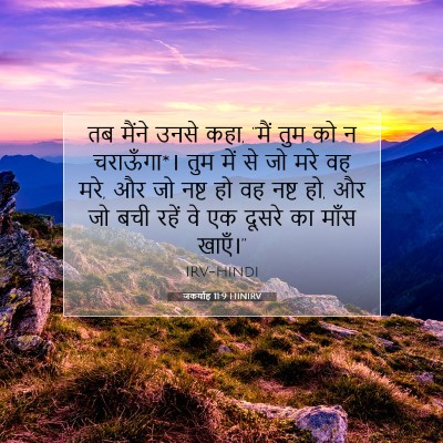 जकर्याह 11:9 बाइबल आयत की व्याख्या