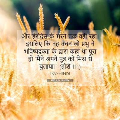 मत्ती 2:15 HINIRV बाइबल आयत इमेज