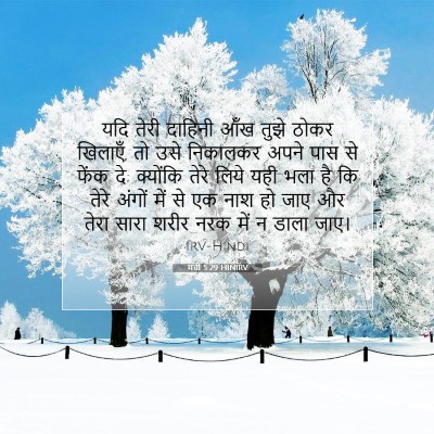 मत्ती 5:29 HINIRV बाइबल आयत इमेज