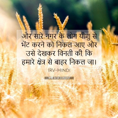 मत्ती 8:34 बाइबल आयत की व्याख्या