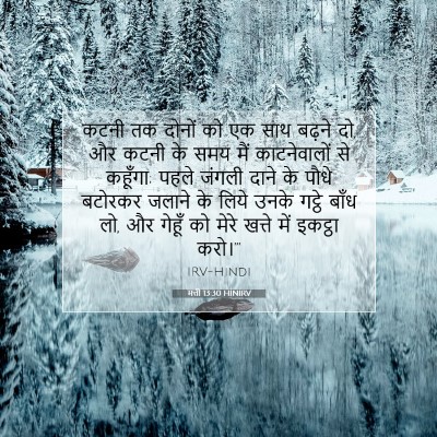 मत्ती 13:30 बाइबल आयत की व्याख्या
