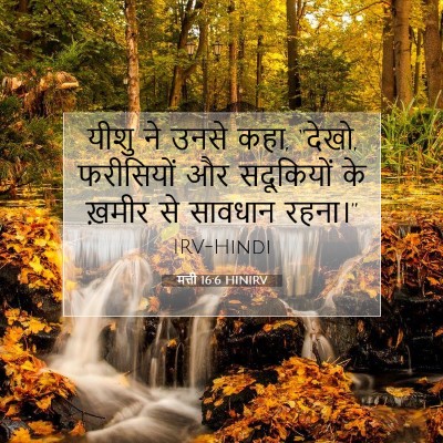 मत्ती 16:6 HINIRV बाइबल आयत इमेज