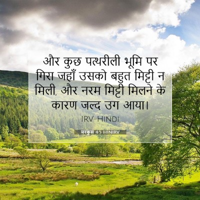 मरकुस 4:5 बाइबल आयत की व्याख्या