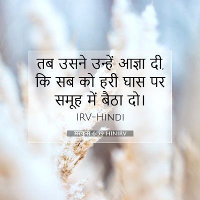 मरकुस 6:39 बाइबल आयत की व्याख्या