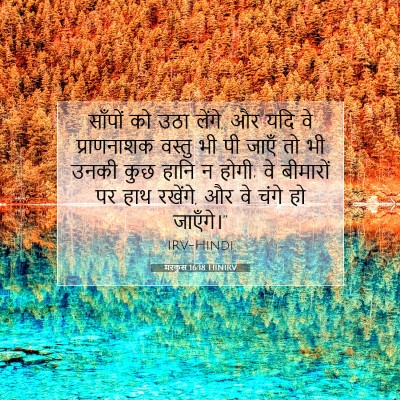 मरकुस 16:18 बाइबल आयत की व्याख्या