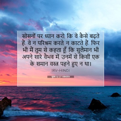 लूका 12:27 बाइबल आयत की व्याख्या