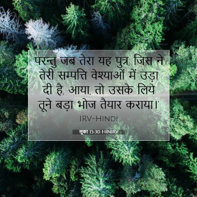 लूका 15:30 HINIRV बाइबल आयत इमेज